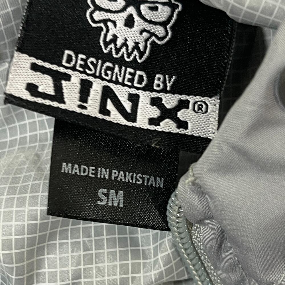 Jinx Hoodie Mens Size Small S Full Zip Jacket Windbreaker Grey Gray - Picture 4 of 10